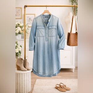 J. CREW DRAPEY CHAMBRAY SHIRTDRESS ~ NWOT